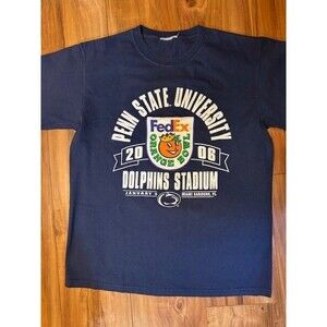 Penn State Nittany Lions 2006 Fed Ex Orange Bowl Dolphins Stadium T Shirt‎ Large